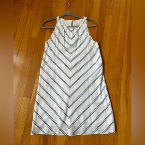 J Crew linen sleeveless dress with high neckline size 4